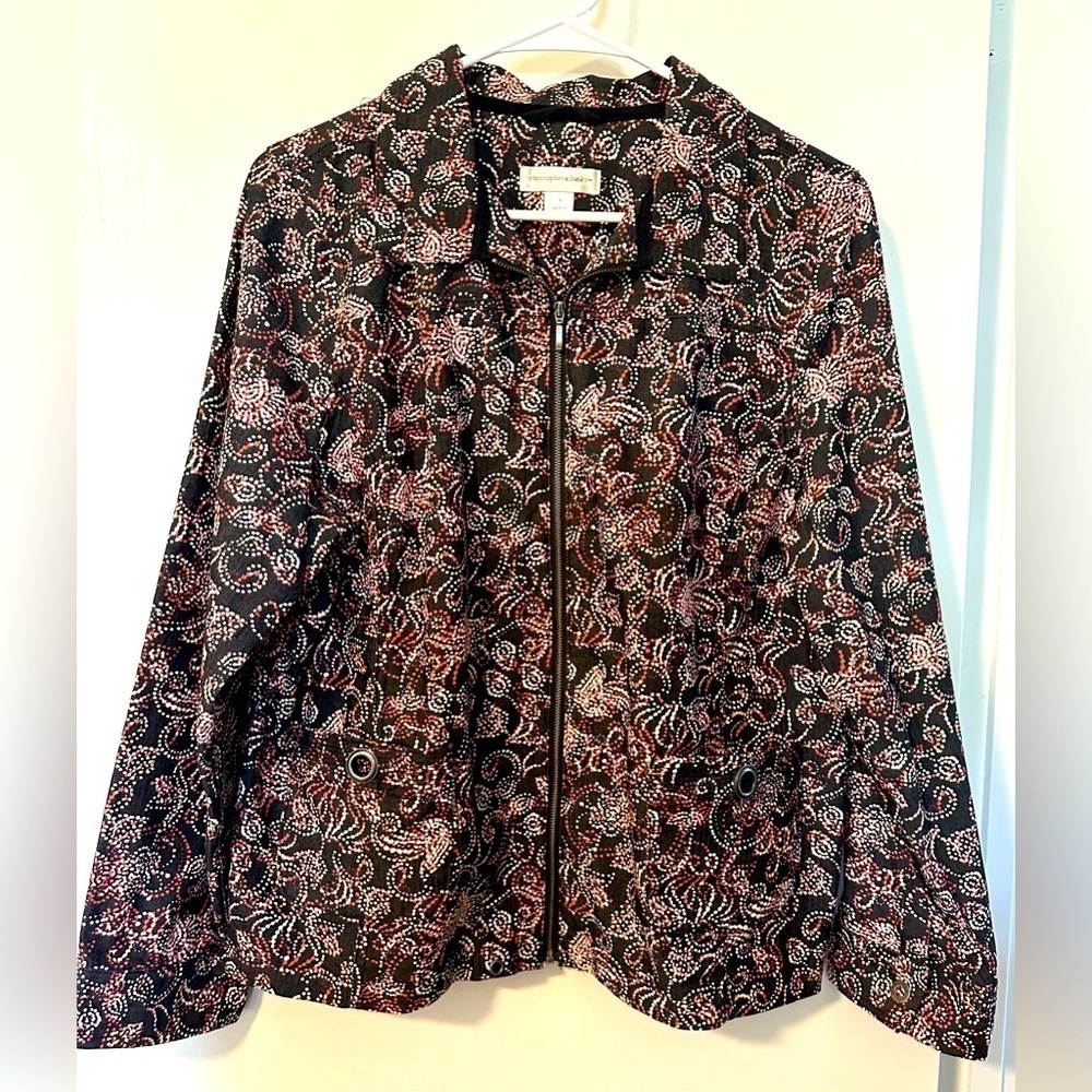 Christopher & Banks Blazer - Full Zipper with Metal Accents - Size Medium